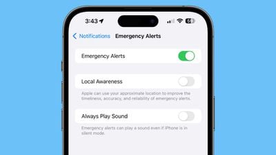 ios 17 2 conscientização local de emergência