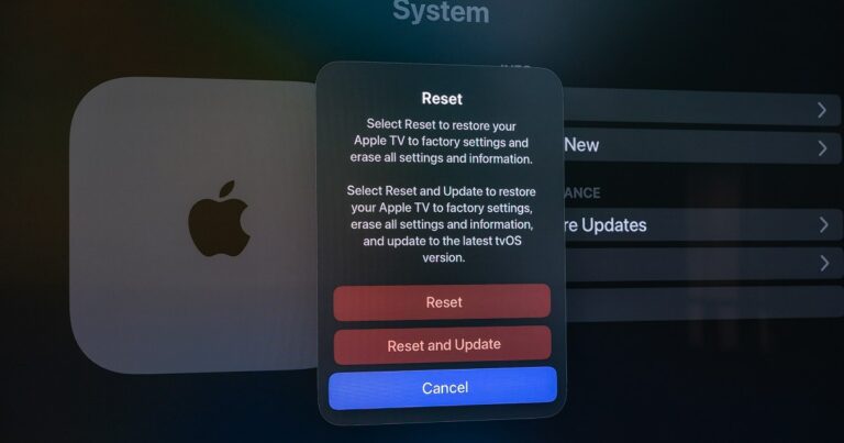 Como redefinir uma Apple TV para as configurações de fábrica