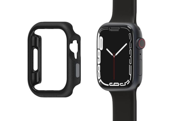 Apple Watch Series 9 e uma caixa Otterbox.