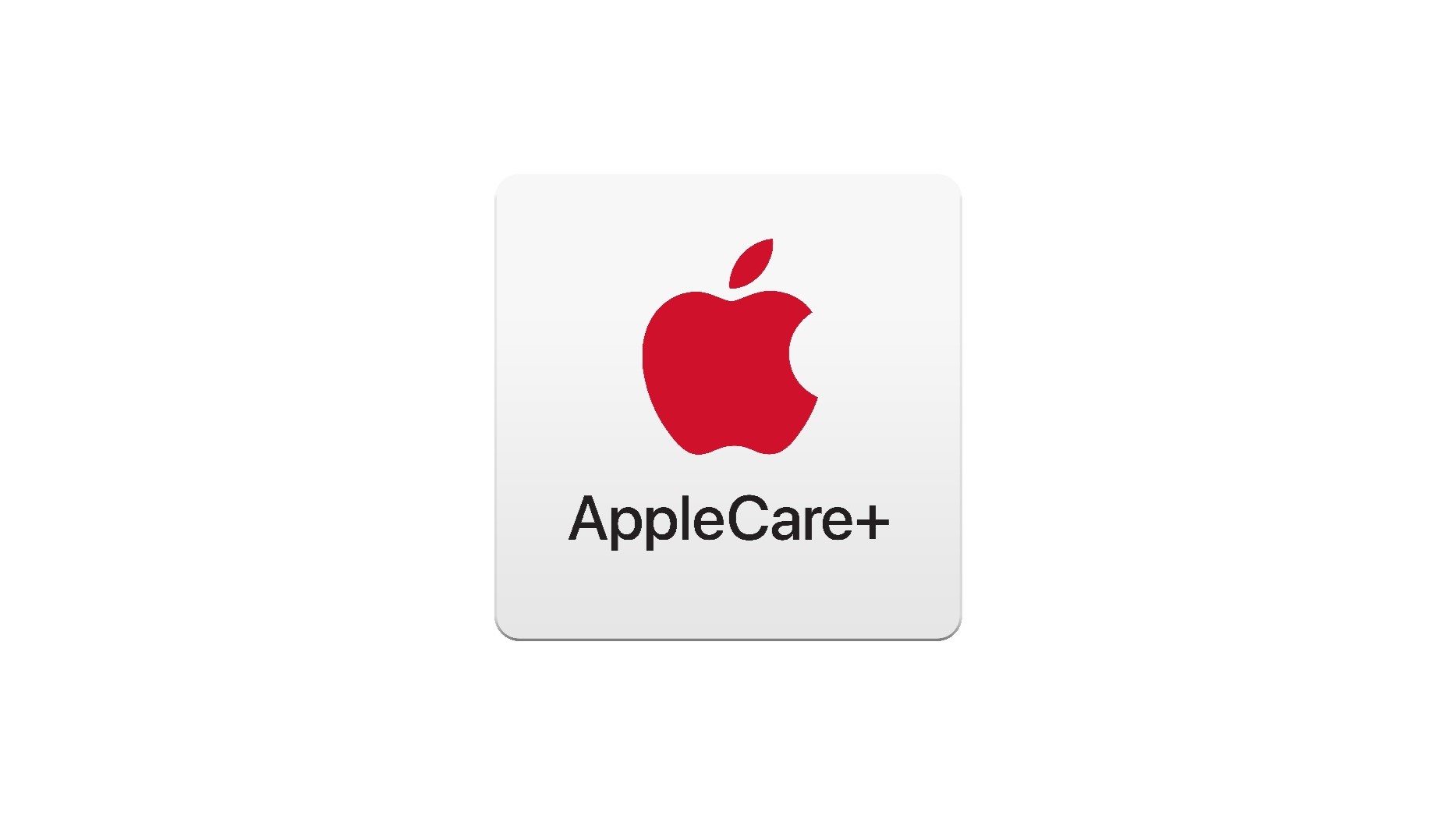 Logotipo AppleCare + em fundo branco