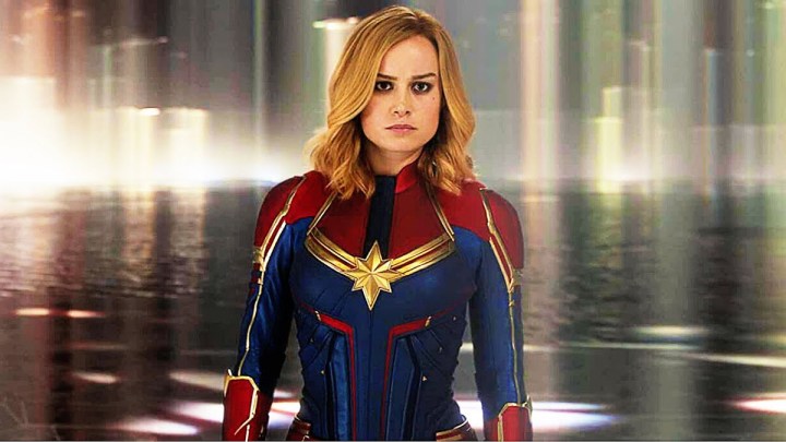 Brie Larson em Capitã Marvel.