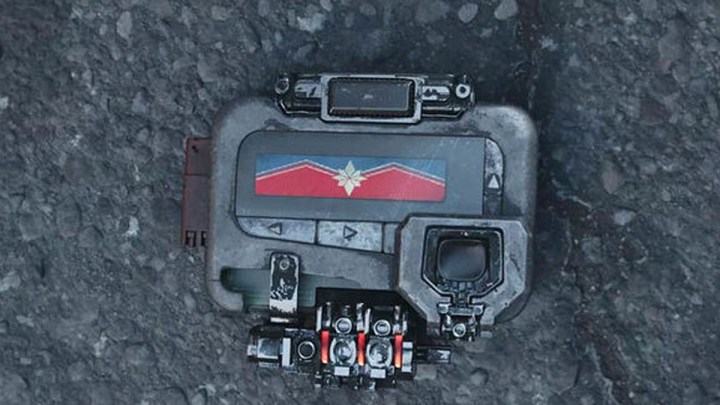 Pager de Nick Fury no final de Vingadores: Guerra Infinita.