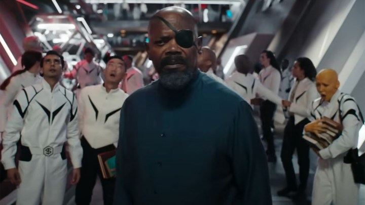 Samuel L. Jackson como Nick Fury em As Maravilhas.