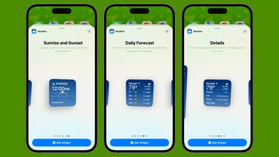 widgets de aplicativos de clima