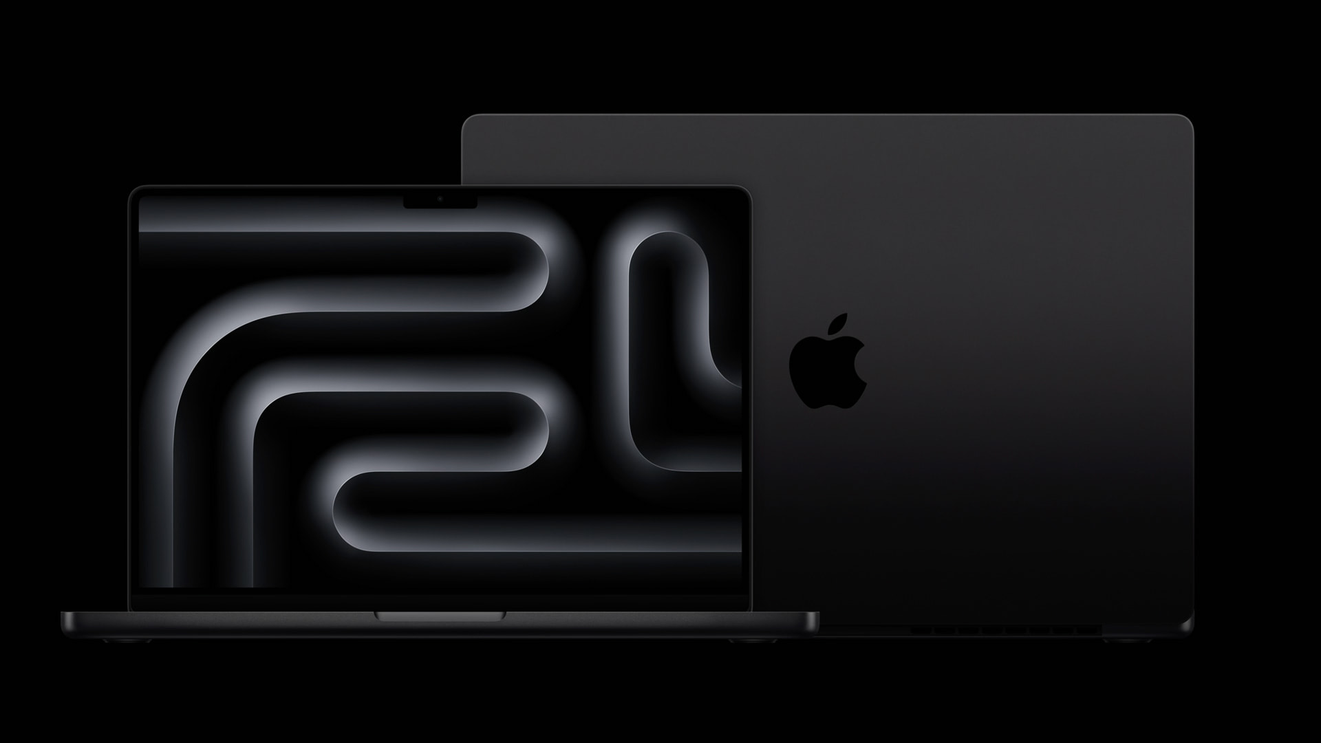 Apresentação elegante do Space Black MacBook Pro