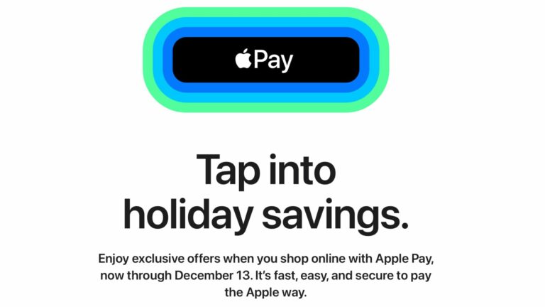 A promoção Holiday Apple Pay oferece descontos em várias lojas