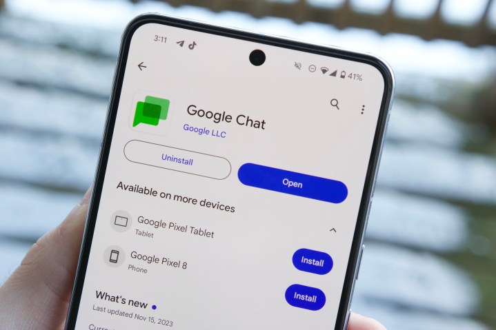 Aplicativo Google Chat na Play Store.