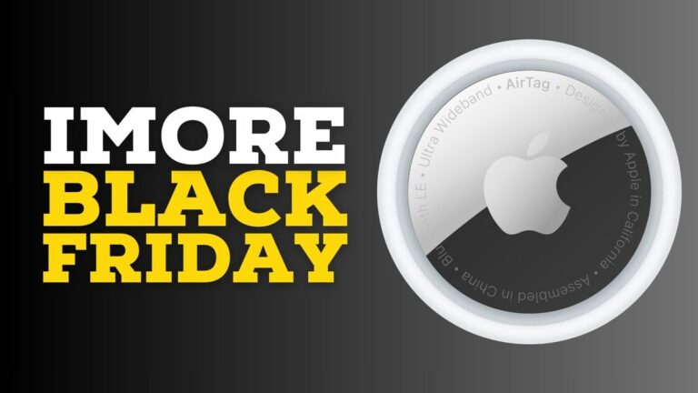 Black Friday text next to AirTag