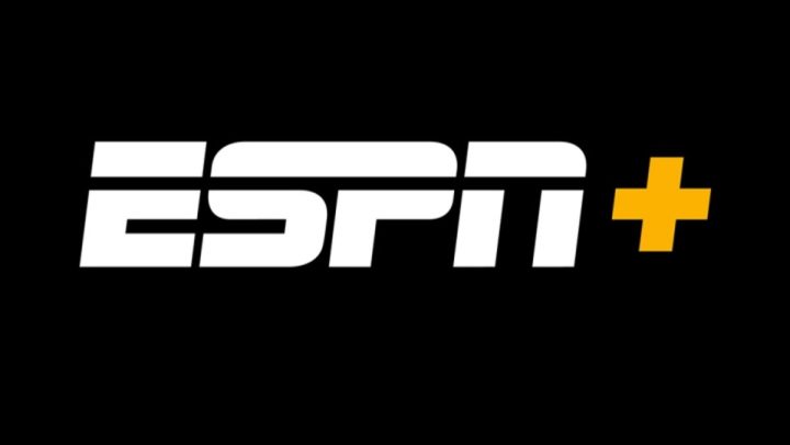 ESPN Plus em fundo preto.