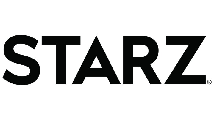 Logotipo Starz em um fundo branco.