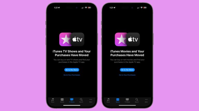 Apple remove opção de compra de programas de TV e filmes no aplicativo iOS 17.2 iTunes Store