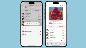 O recurso colaborativo de lista de reprodução de música da Apple do iOS 17.3 inclui reações animadas de emojis
