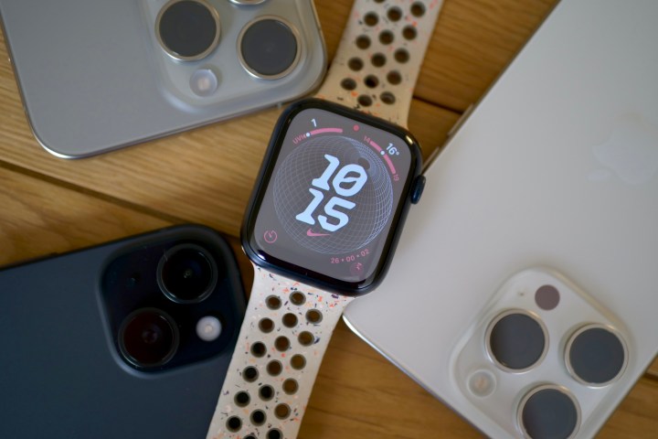 O mostrador do relógio Nike Globe no Apple Watch Series 9.