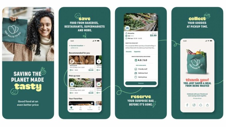 A screengrab of the Too Good To Go App on the Apple App Store.