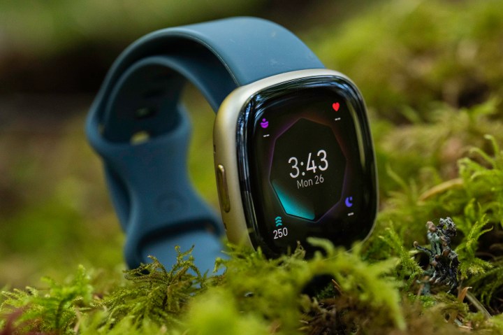 O Fitbit Sense 2 em musgo.