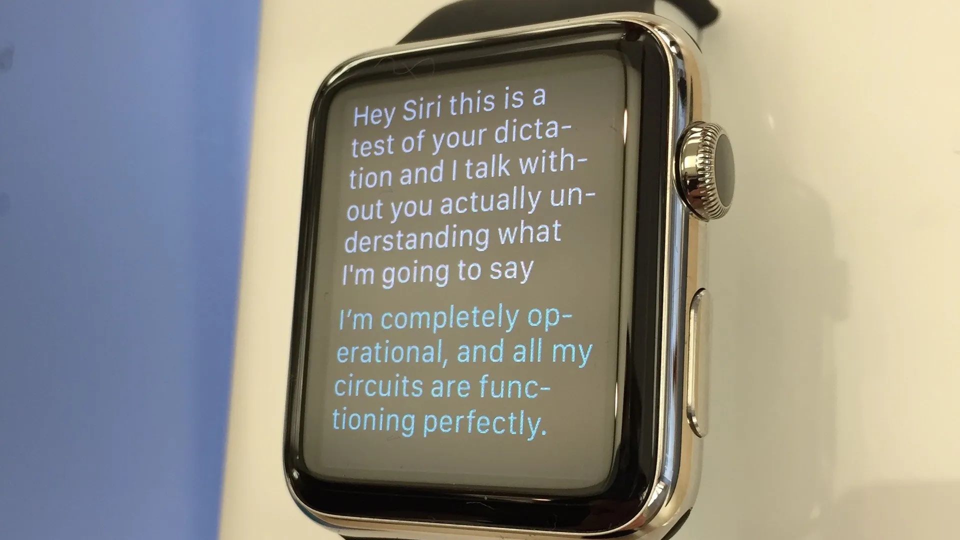 Ditado no Apple Watch
