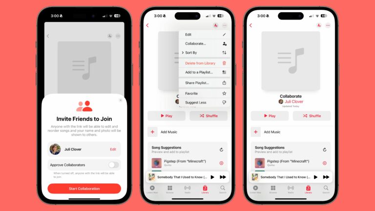 Apple empurra lançamento de playlists colaborativas de música da Apple para 2024