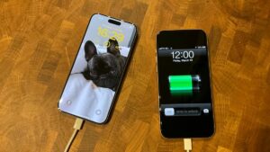 Reverse charging iPhone 15