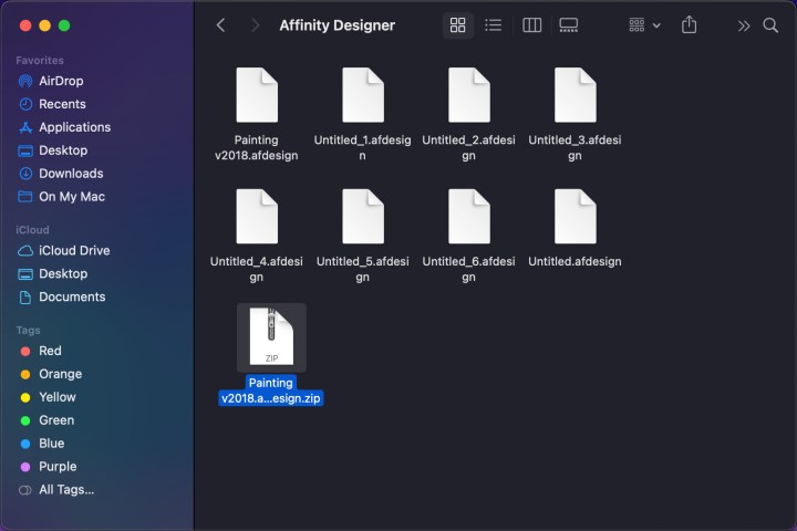 Novo arquivo Zip do MacOS