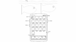 Apple patent showing an iPhone underwater