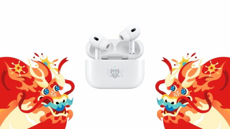 AirPods Pro 2 with 2 dragons for new year