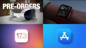 Notícias principais: pré-encomendas do Vision Pro, data de lançamento do iOS 17.3, proibição de oxigênio no sangue do Apple Watch