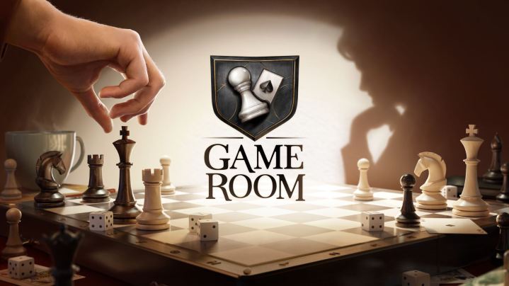 A arte principal do Game Room no Apple Vision Pro.