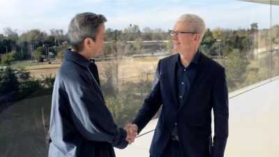 Margrethe Vestager e Tim Cook