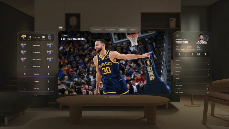 Apple Vision Pro NBA