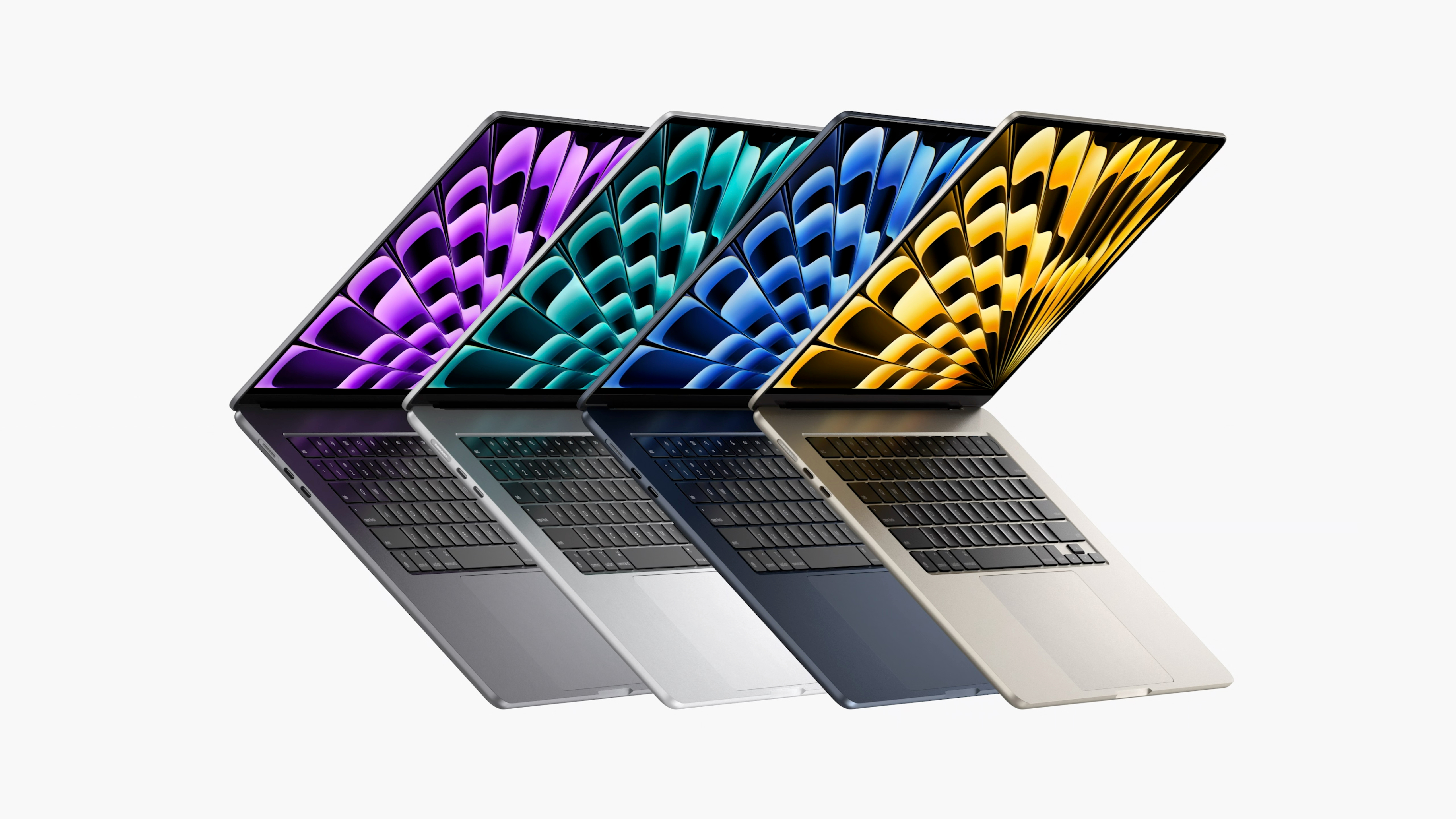 MacBook Air de 15 polegadas da Apple em quatro cores