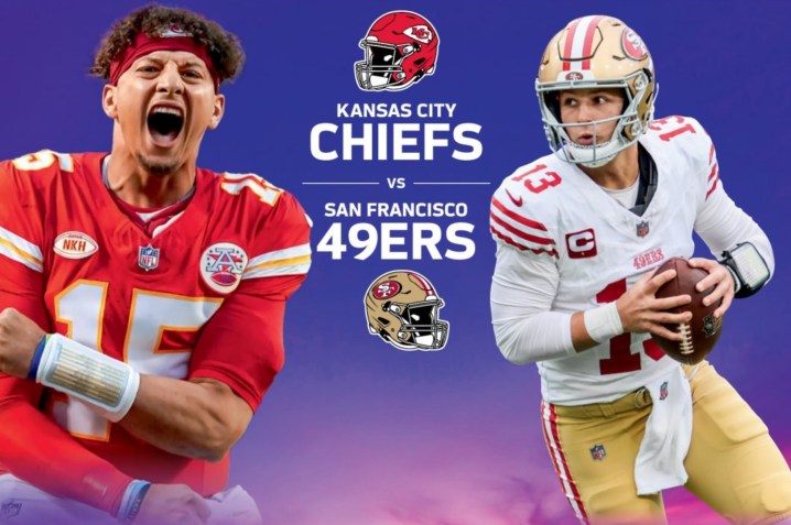 Super Bowl LVIII 49ers vs Chiefs do programa oficial