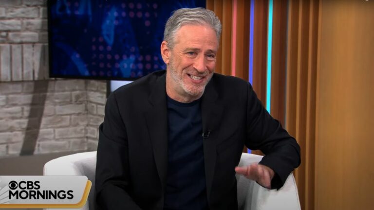 This is an image the talk show host, Jon Stewart