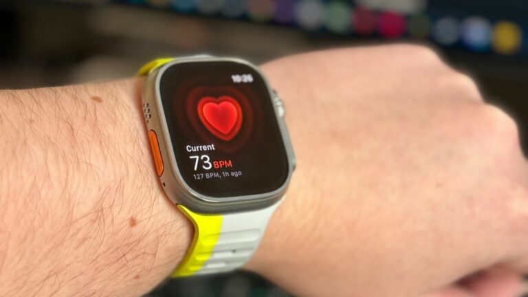 Apple Watch heart rate monitor