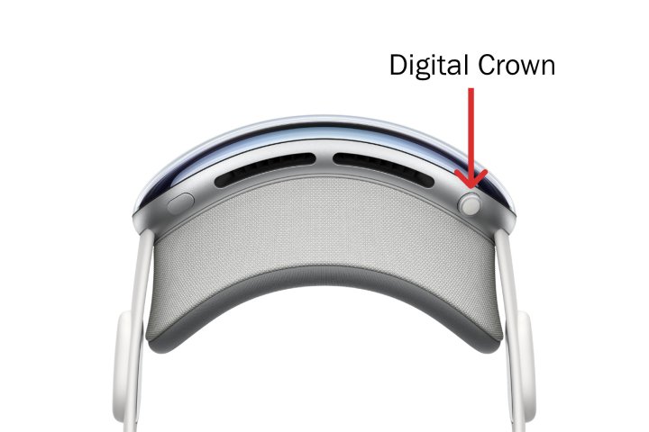 Você pode usar a Digital Crown para desligar o Apple Vision Pro.