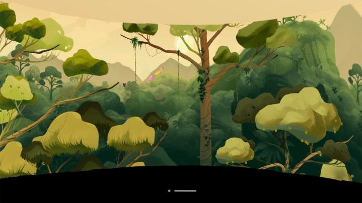 Jogabilidade do Apple Vision Pro de Gibbon: Beyond the Trees.