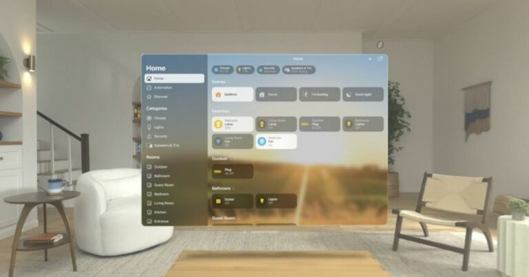 O Apple Home funciona no Apple Vision Pro?