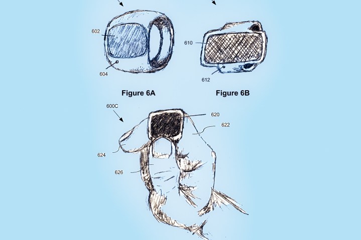 Patente do anel inteligente da Apple de 2015.