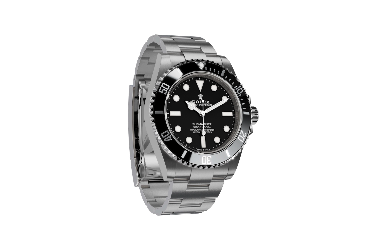 Uma imagem promocional do relógio Rolex Submariner.