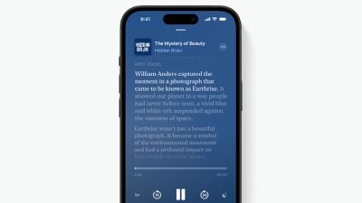 Transcrições de podcasts da Apple