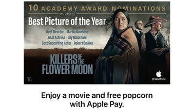 promoção de filme apple pay