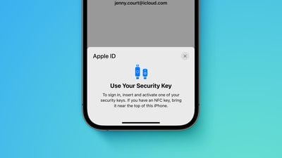 Tela de chaves de segurança de segurança avançada da Apple Recorte de recursos