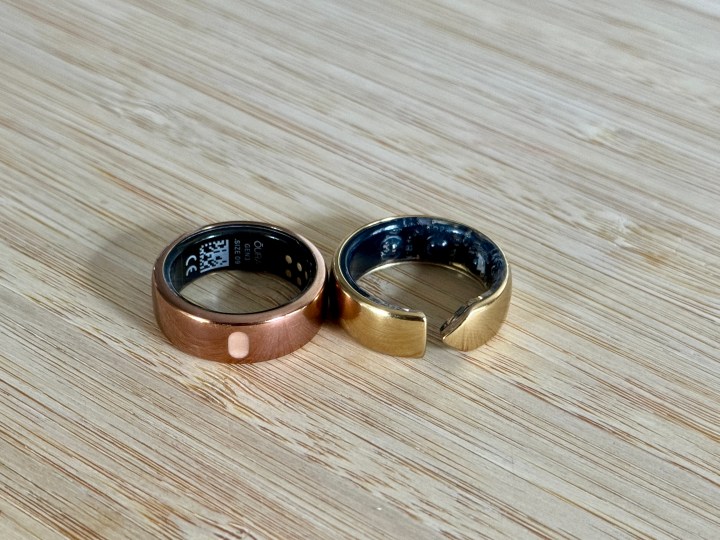 Oura Ring (esquerda) e Movano Evie Ring.