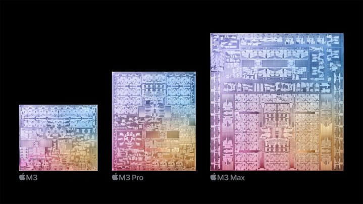 Família de chips M3 da Apple.