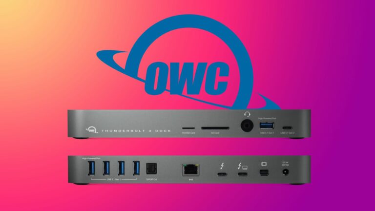 O Thunderbolt Dock de 14 portas da OWC cai para US$ 99,99 (US$ 180 de desconto) entre outras ofertas de acessórios para Mac