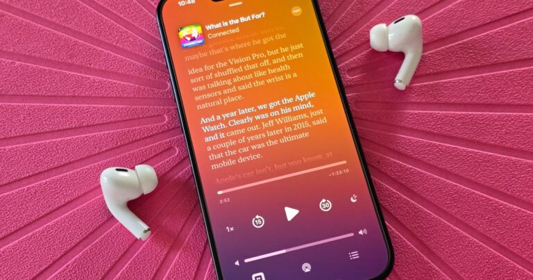 Como encontrar e usar transcrições em Apple Podcasts