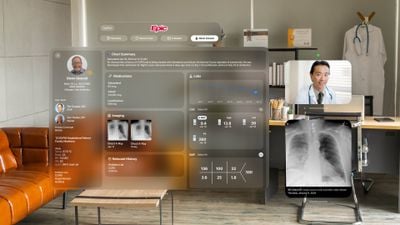 Aplicativos de saúde Apple Vision Pro Epic Spatial Computing Concept