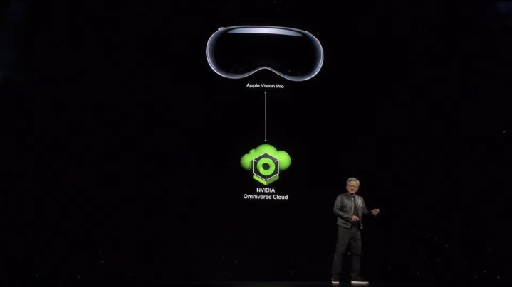 Nvidia revelando suporte para o Apple Vision Pro.