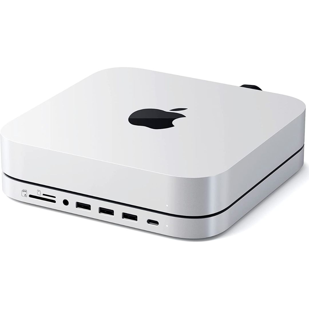   Satechi Stand & Hub com gabinete SSD NVMe para Mac mini e Mac Studio