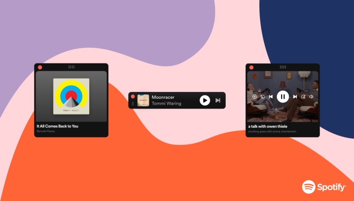 O miniplayer Spotify Desktop.